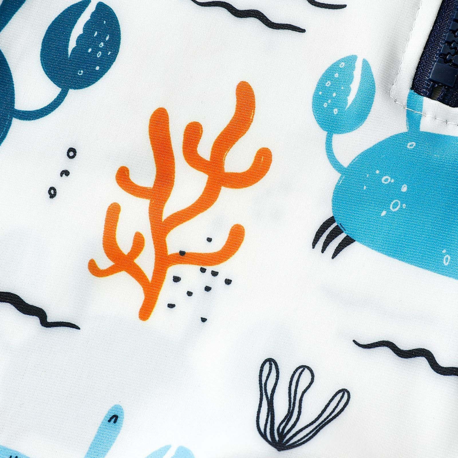 Generisch Categoría de producto Bañador para niños pequeños con sombrero de protección de cuerpo entero