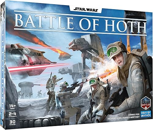 Juego de mesa Asmodee Star Wars Battle of Hoth - Comanda el ejército imperial o las fuerzas rebeldes en un juego de estrategia en miniatura de ritmo