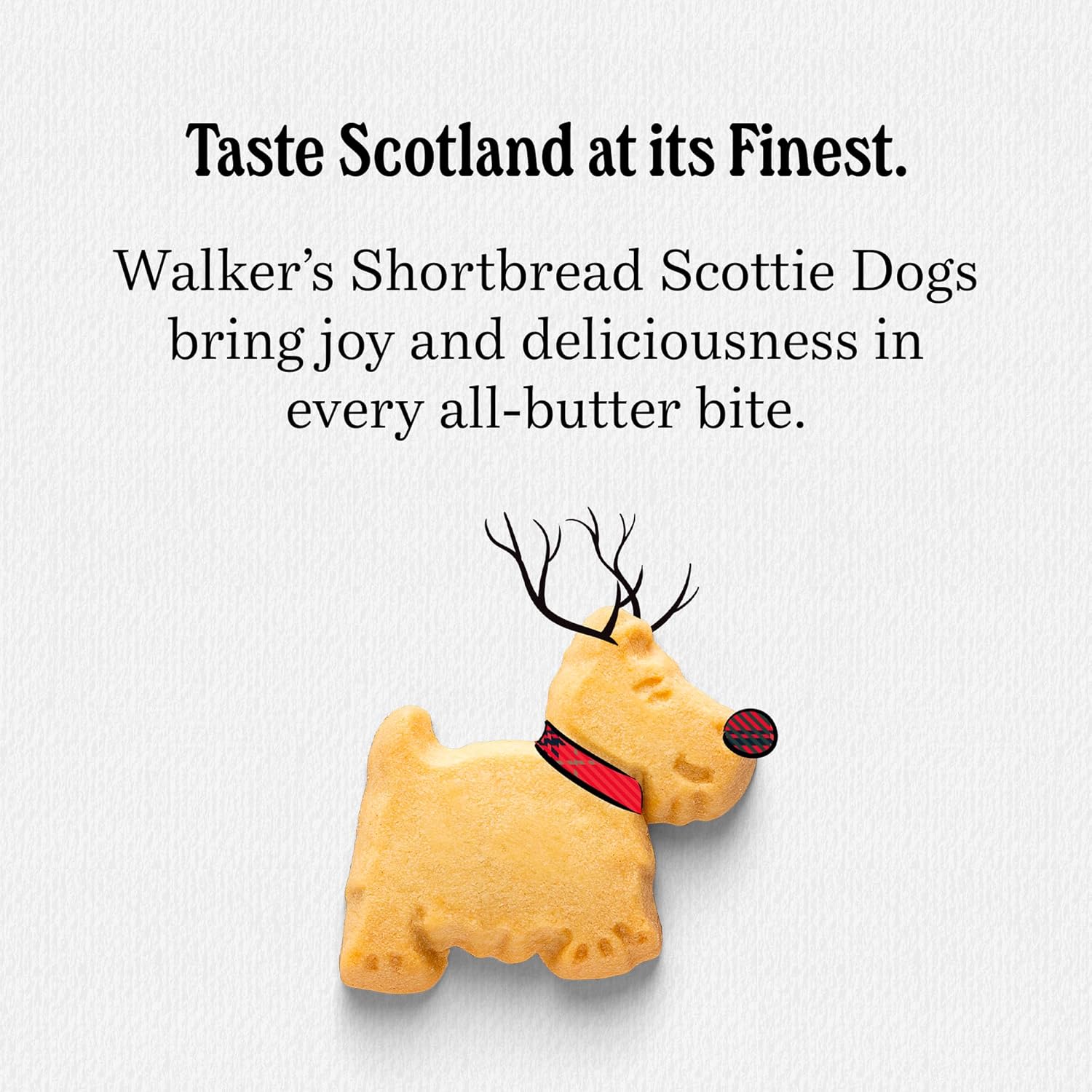 Walker's Shortbread Traditional Scottie Dog Shaped Cookies, Pure Butter Shortbread Cookies, 3.9 Oz Box (Pack of 6)