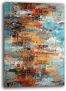 Printerland Cuadro moderno de salón, abstracto, industrial, cuadros modernos de pared XXL grande, impresión sobre lienzo, decoración mural para dormitorio, cocina (30 x 40 cm, 9)