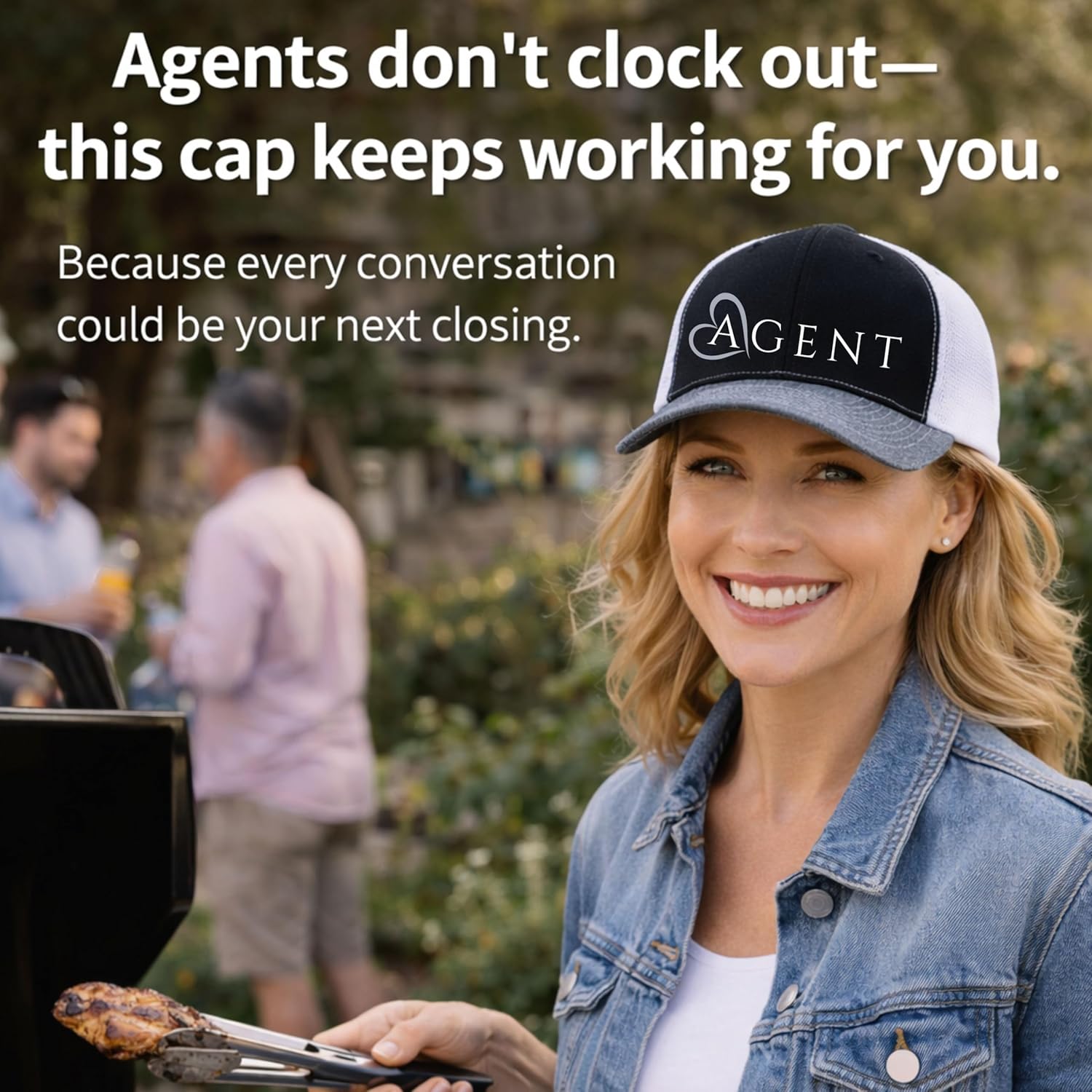 Realtor Hat – Real Estate Agent Snapback Cap with Adjustable Mesh Back – Trucker Baseball Hat for Everyday Marketing, Client Meetings, Showings & Open Houses – Great Realtor Gift