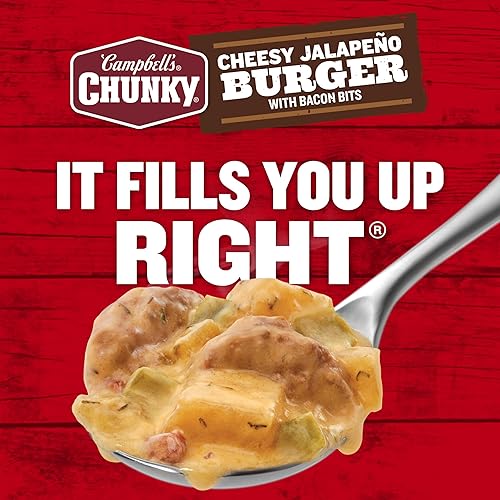 Miniatura 29 de Campbell's Sopa gruesa, jambalaya jazzy con pollo, salchicha y sopa de jamón, lata de 18.6 onzas