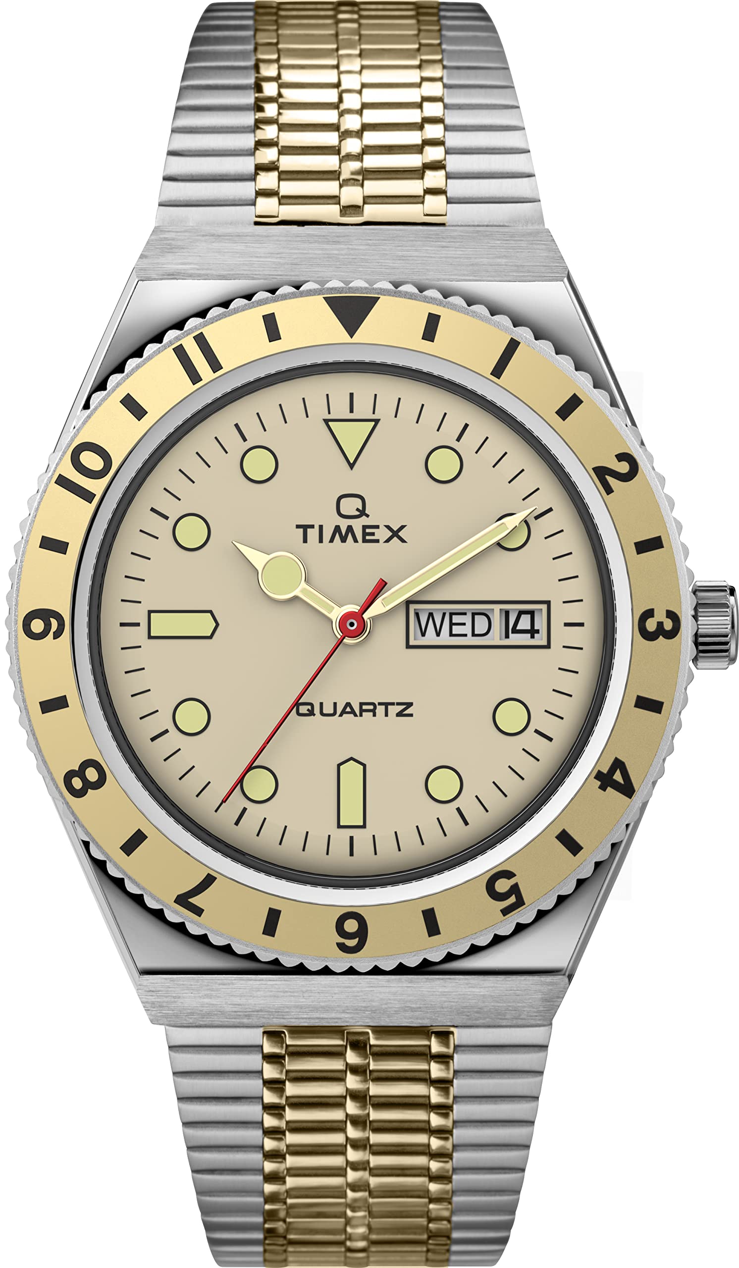 TIMEX 3 Hands Mens Analog Beige Dial Coloured Quartz Watch, Round Dial with 38 mm Case Width - TW2V18600U9 (B0C1K4LFFB) Amazon Price History, Amazon Price Tracker