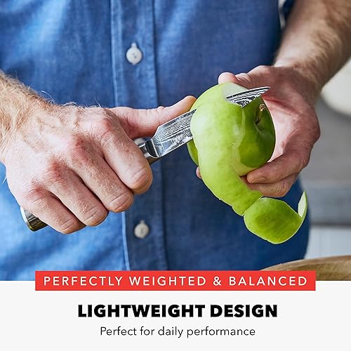 Miniatura 5 de GreenPan x Bobby Flay - Juego de 13 cuchillos de cocina de acero inoxidable, cuchillas de acero inoxidable premium, bloque de cuchillos de madera de