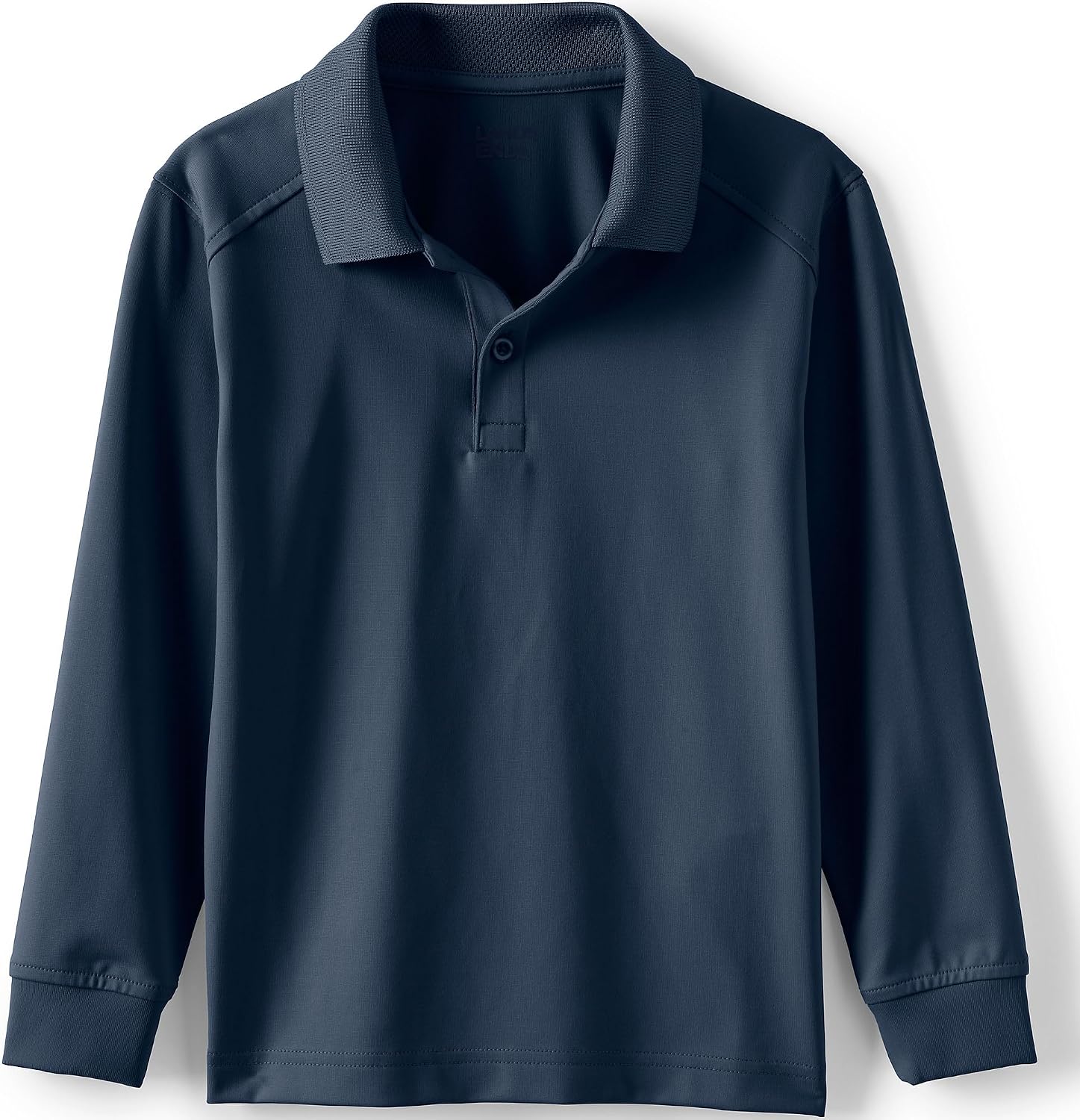 Lands' End School Uniform Kids Long Sleeve Rapid Dry Polo Shirt