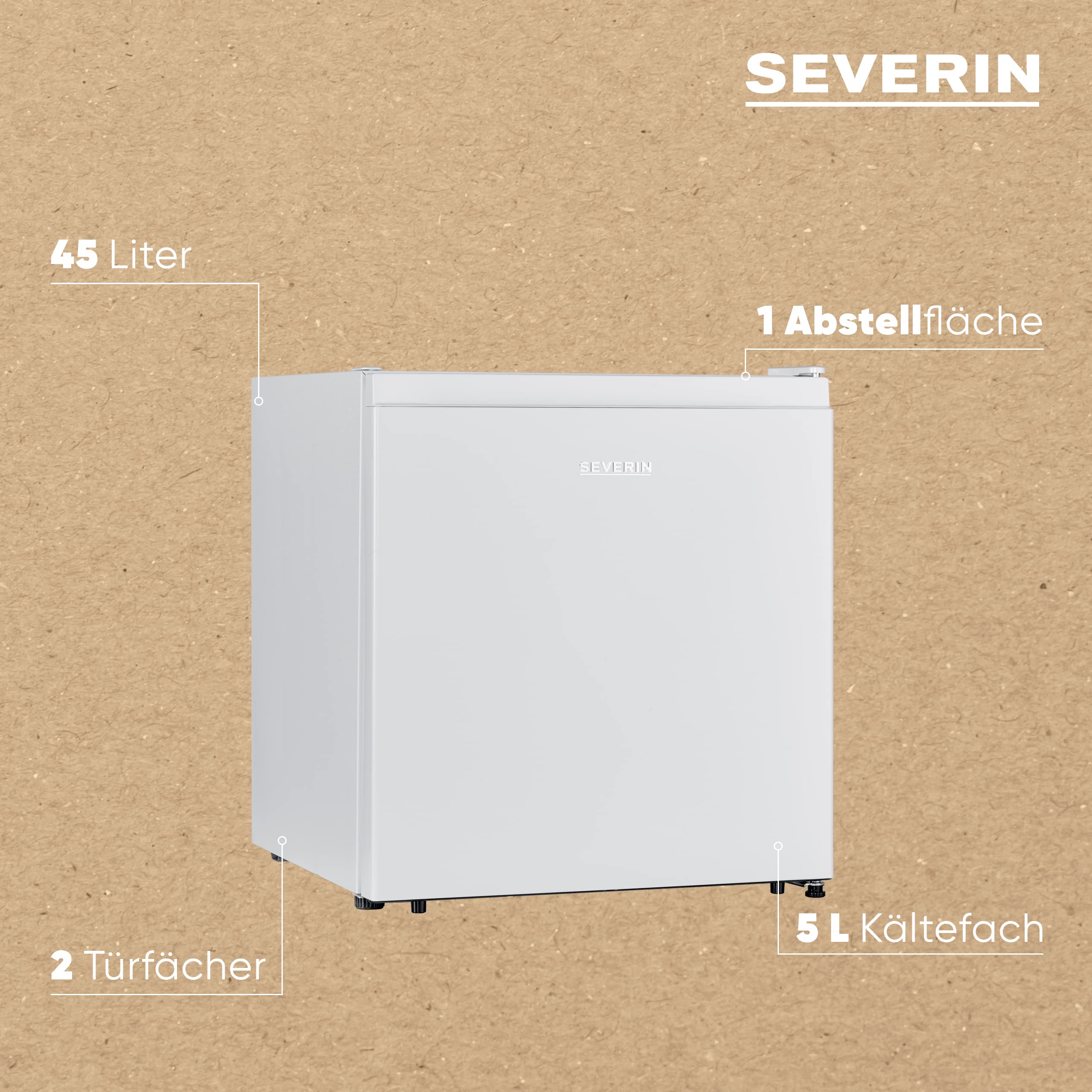 SEVERIN KB 8877 - Kühlbox mit Kältefach, Weiß