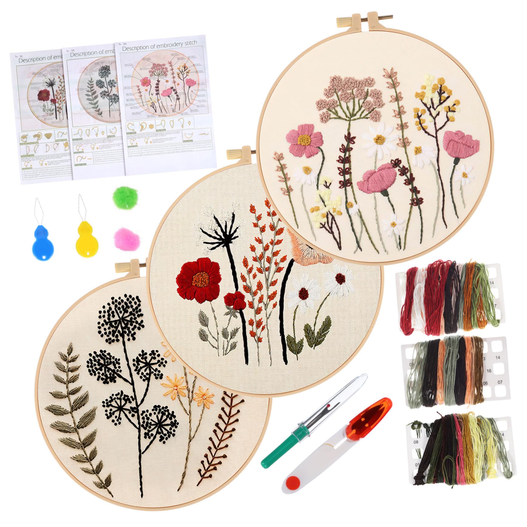 UTHCLO Kit de Bordado para Principiantes para Adultos, 1 Juego