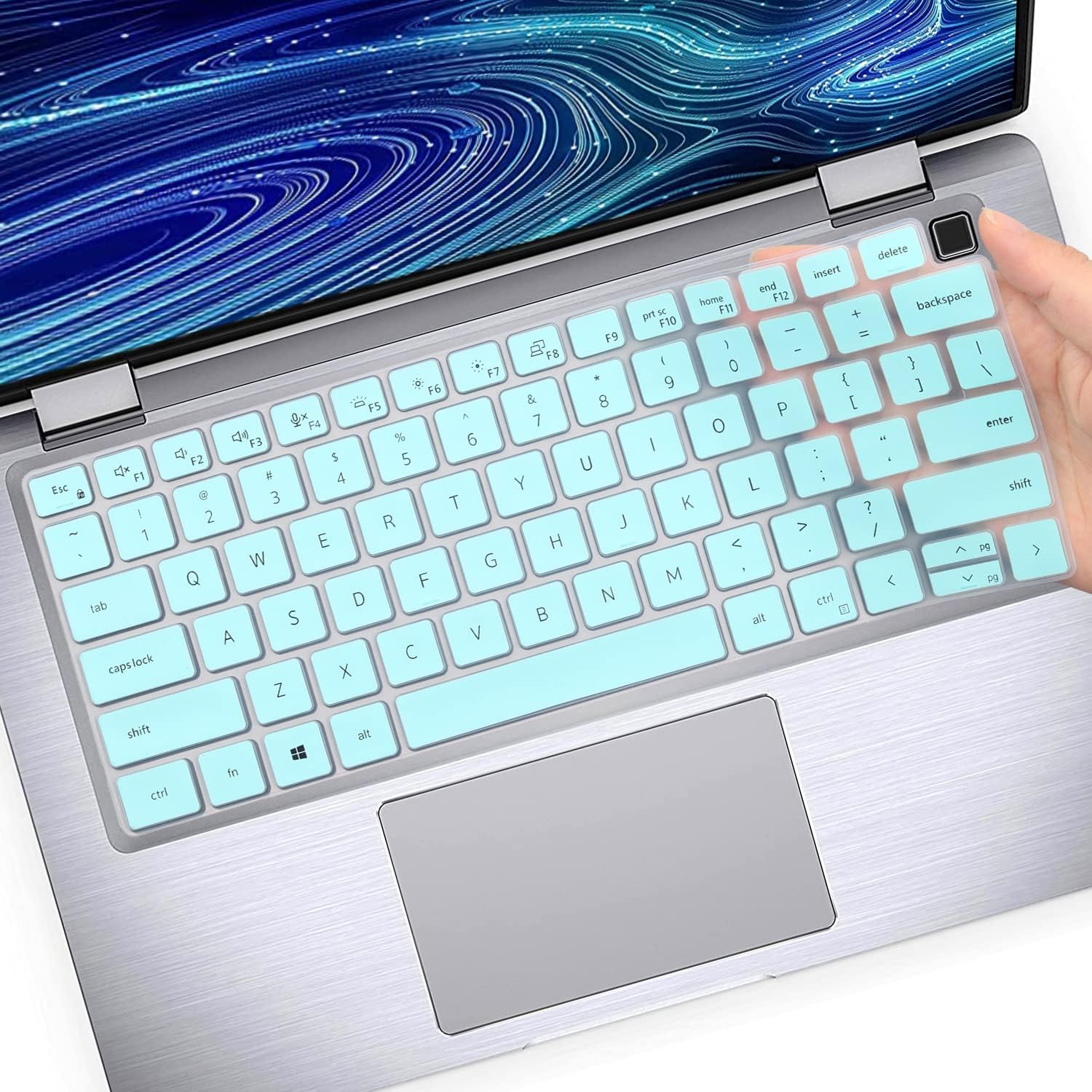 Dell Latitude 14" Keyboard Cover Skin - 7450/7440/7430/7420/7410, 3440/5440/5430/5431/5420, 7520/9000/9510/9520/9420 - Protective Cover - HotBlue