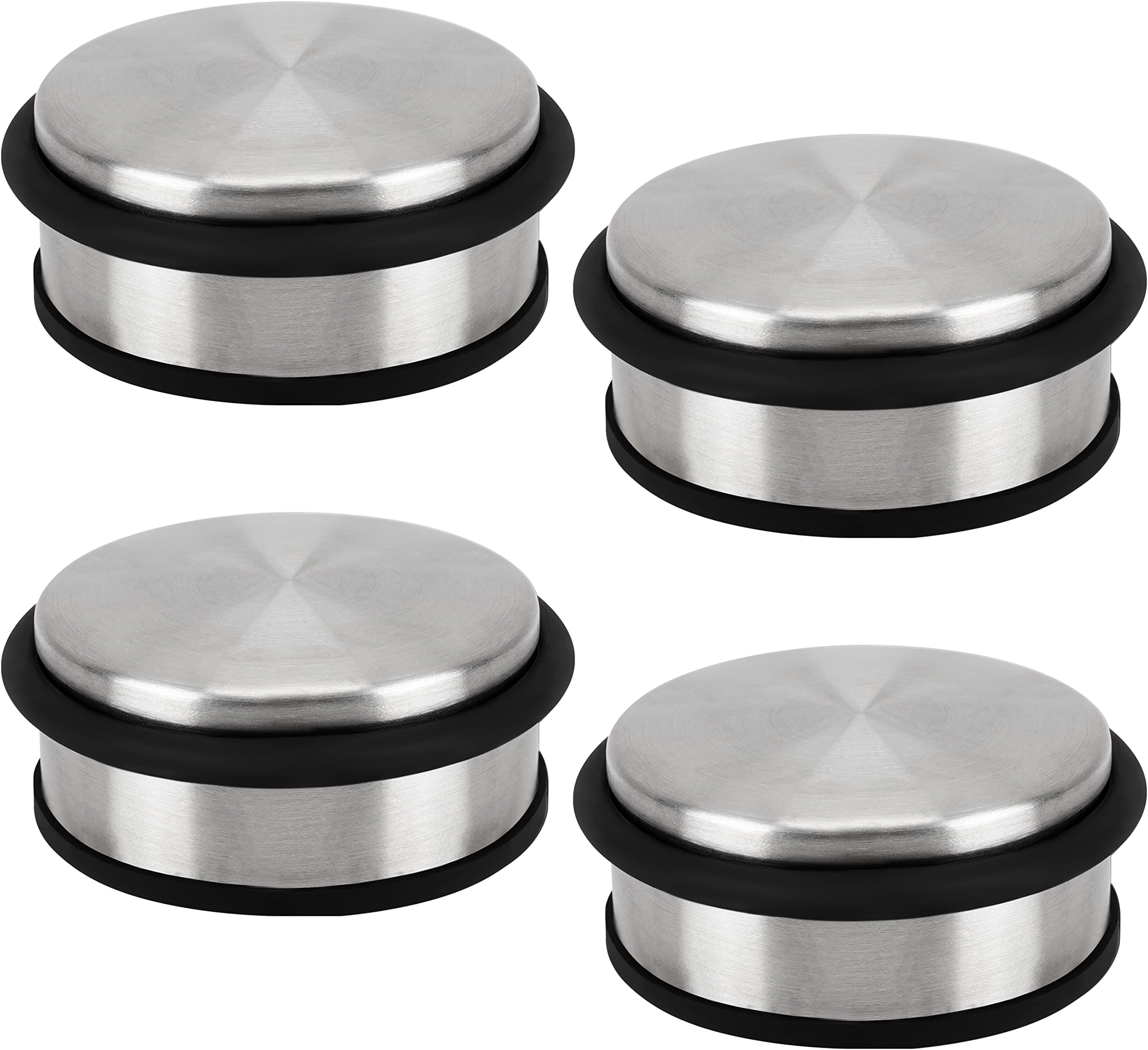 Belle Vous Metal Door Stoppers (2 Pack) Heavy Duty Floor Door Stop