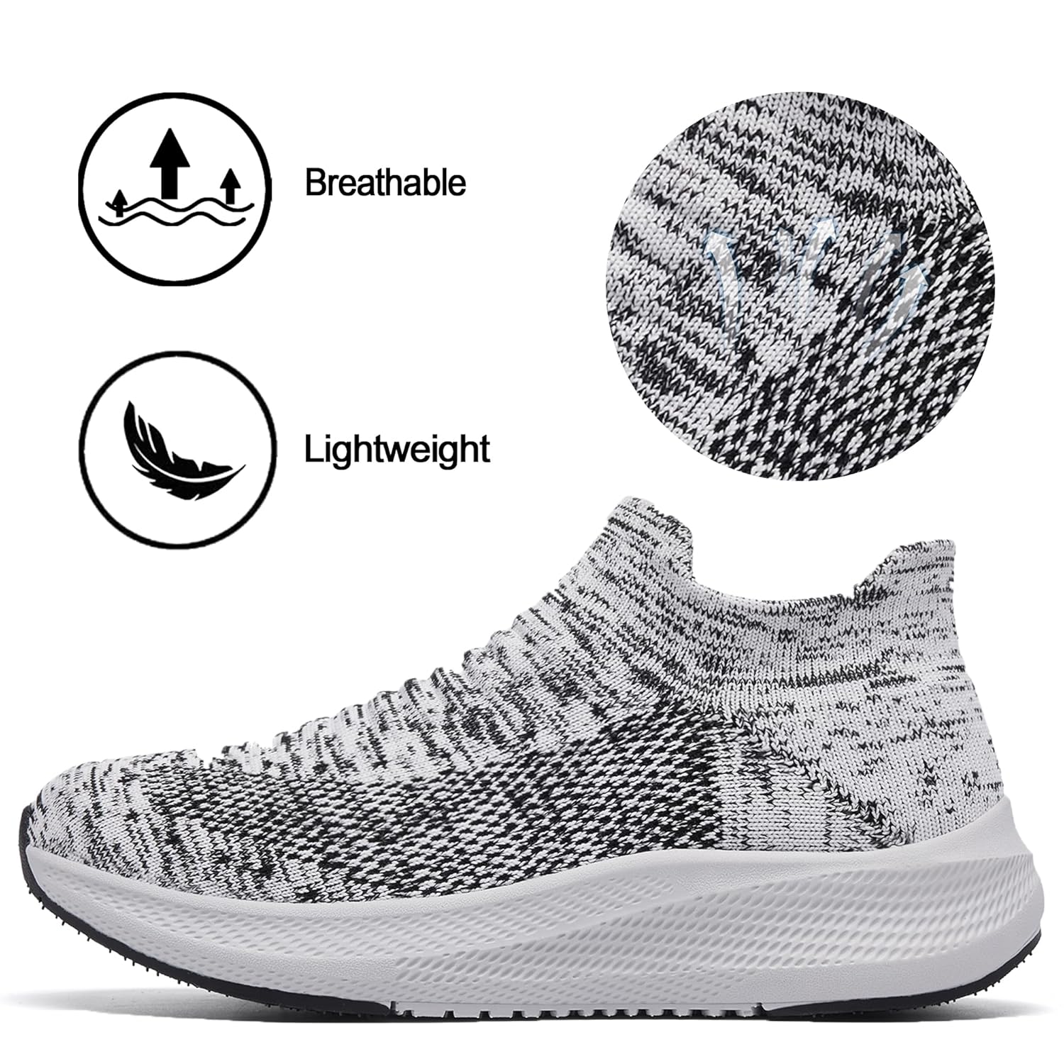 SHULOOK Tênis de corrida feminino, sem cadarço, confortável, leve, respirável, malha antiderrapante, casual, moderno, tênis de corrida em promoção! Veja a oferta e mais achadinhos de Tênis 3 Hoje é o melhor dia para comprar SHULOOK Tênis de corrida feminino, sem cadarço, confortável, leve, respirável, malha antiderrapante, casual, moderno, tênis de corrida com aquele preço maroto! Promoção! Aproveite a oferta! 3