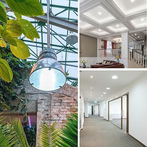 Miniatura 7 de Energetic BR40 Bombillas LED, luz de inundación interior, regulable, blanco cálido de 3000 K, equivalente a 110 W, 1600 LM, base E26, luz empotrada,