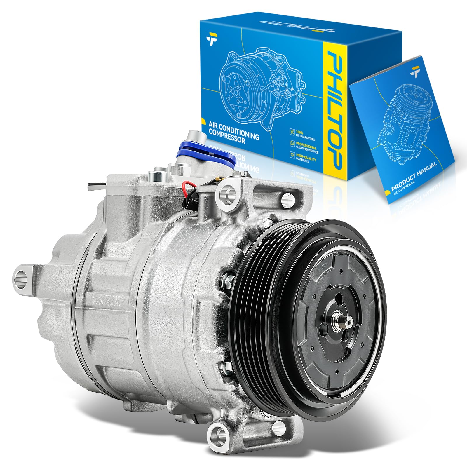 PHILTOP NEW AC Compressor w/Clutch for ML350/ML500/R500 2006