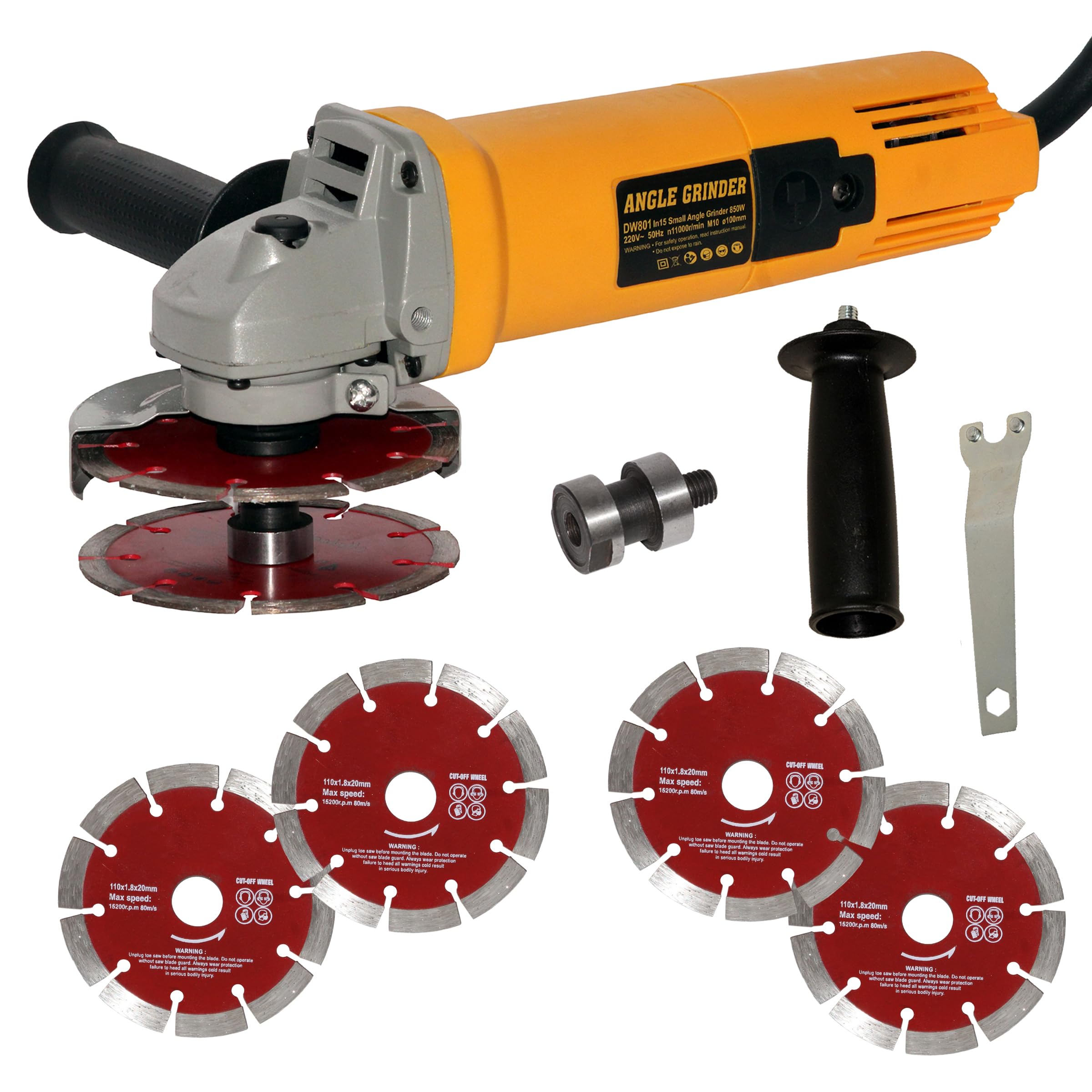 Digital Craft 850W Wall Chaser – Electric Wall Cutting & Slotting Machine with 100mm Disc & M10 Spindle | Compact Concrete, Brick & Masonry Cutter & Grinder-image-20