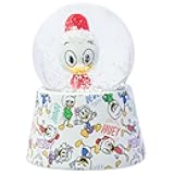 Silver Buffalo Disney Mickey and Friends Mini Light Up Snow Globe│Huey Duck│3.8 Inches Tall, 45mm (Small)