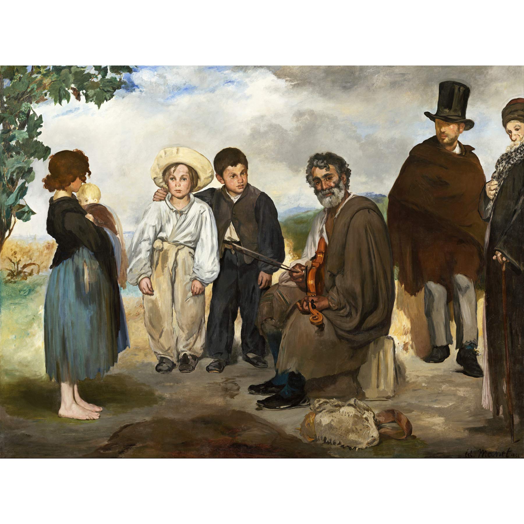 Edouard Manet The Old Musician Large Art Print Poster Wall Decor Premium Mural