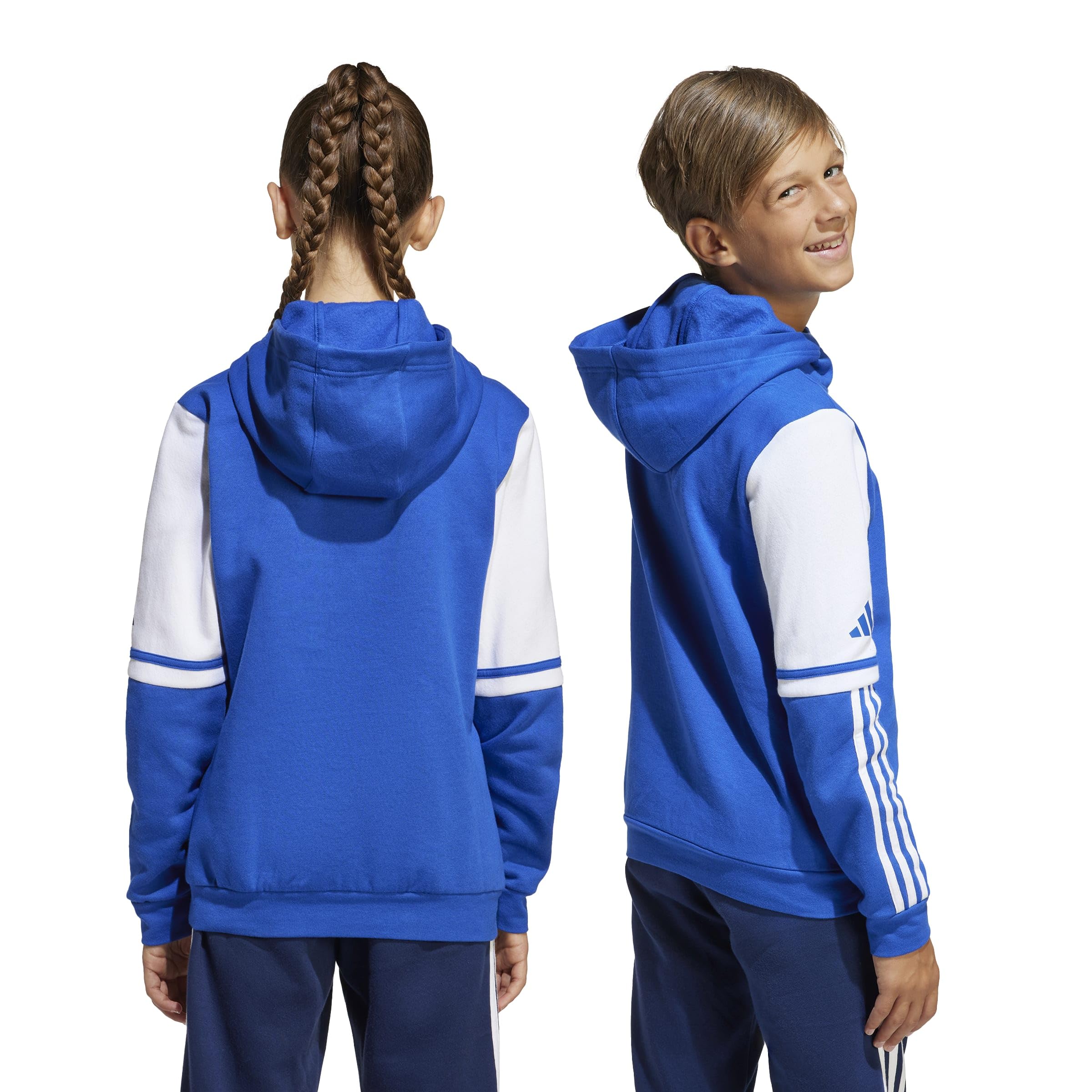 adidas Uniseks - dzieci Squadra25 Sweat Hoody Kids Sweatshirt, team royal blue/white, 9-10 Years