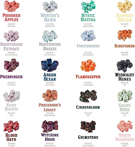 Miniatura 6 de Serie IV Juego de 7 dados RPG de mesa  7 dados poliédricos diferentes para juegos de rol por juego, dados TTRPG DND  Juramento de sangre