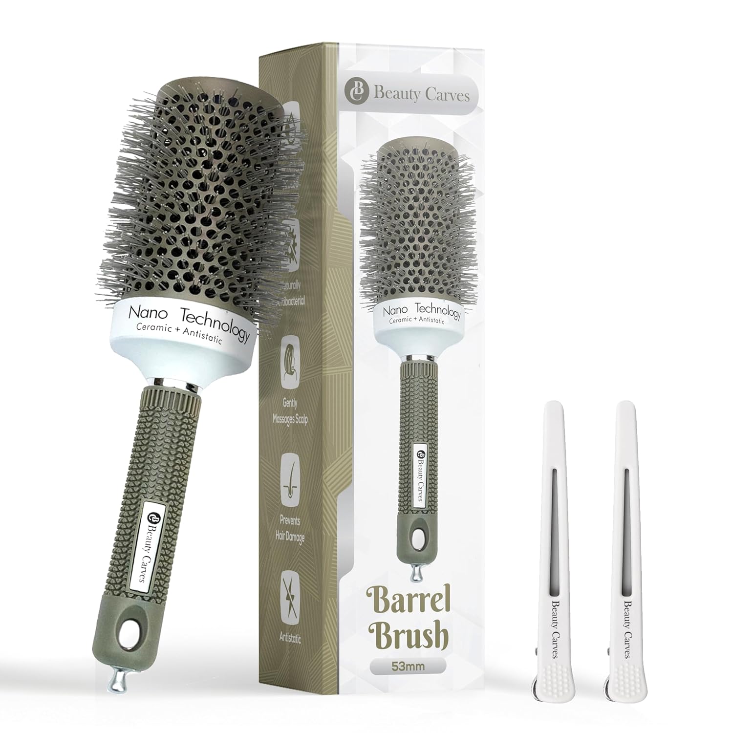 Nano Ionic Round Brush for Volume & Curls - 53mm