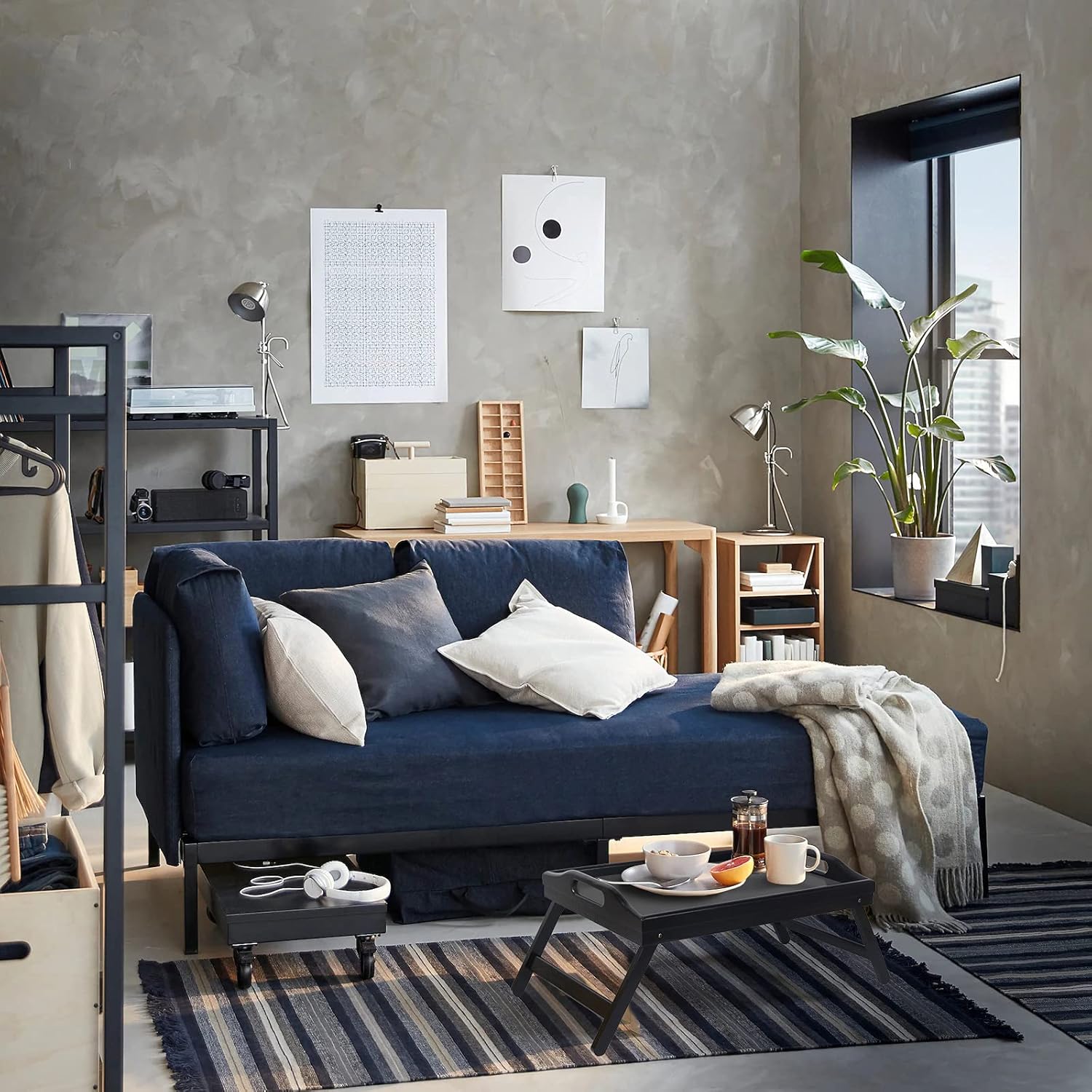 Bed Tray Folding Legs with Handles Breakfast Food Tray Table for Sofa Eating,Drawing,Platters Bamboo Serving Lap Desk Snack Tray: Home & Kitchen