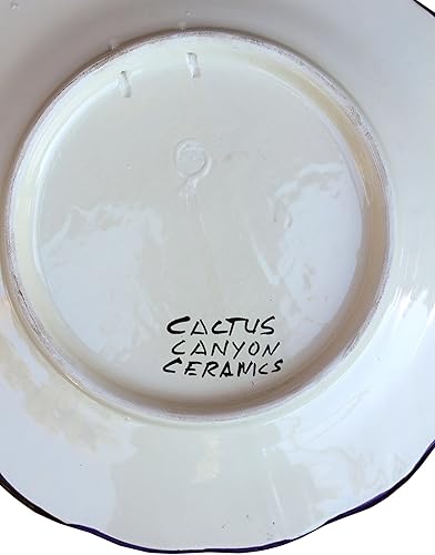 Miniatura 4 de Cañón de Cactus Ceramics Talavera Don Quijote - Plato decorativo pintado a mano