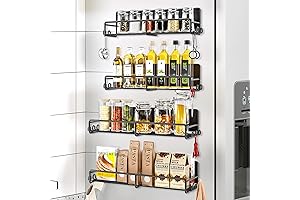 Essential Fridge Storage Solution: Space-Saving Spice Magnets for the Modern Kitchen