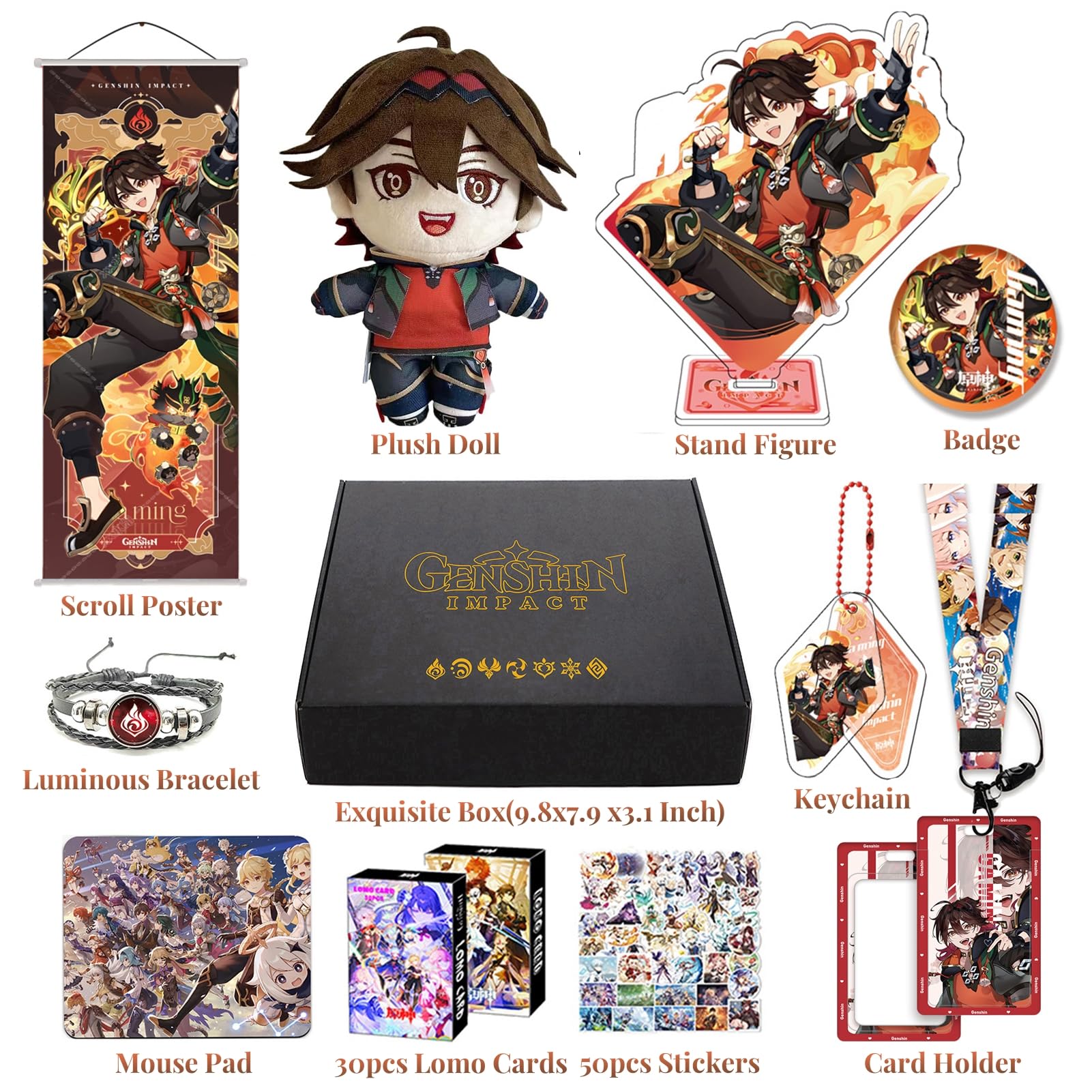 HALOOP Genshin Impact Box, HL-701 Gift Box, Merchandise Set with