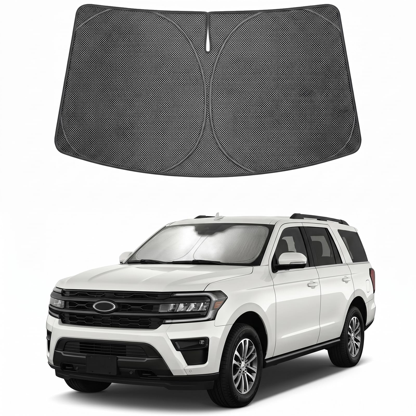 Proadsy Custom Fit Car Windshield Sun Shade for 2018-2026 Ford Expedition