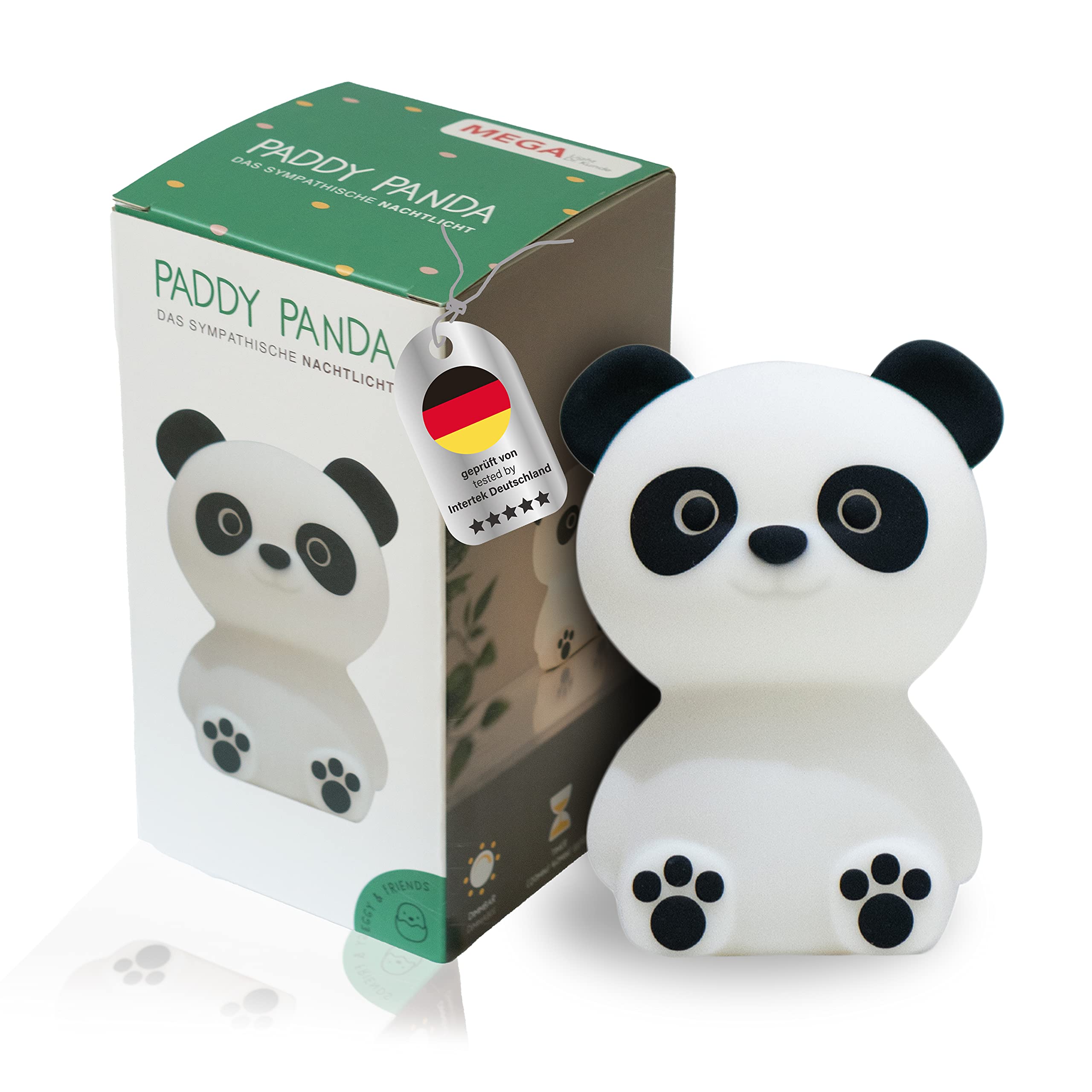 MegaLight Luce notturna a LED per bambini | Luce notturna bebè senza piccole parti ingeribili | Luce da allattamento dimmerabile touch | Lampada notturna ricarica USB | Eggy Egg