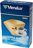 Menalux CFP4 - 100 Paper Filter, Number 4, for Drip Coffee Maker