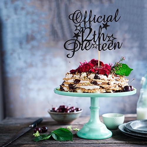 Miniatura 3 de Decoración oficial para tartas preadolescentes de 12 años, decoraciones para pasteles de cumpleaños de 12 años, suministros de decoración de fiesta