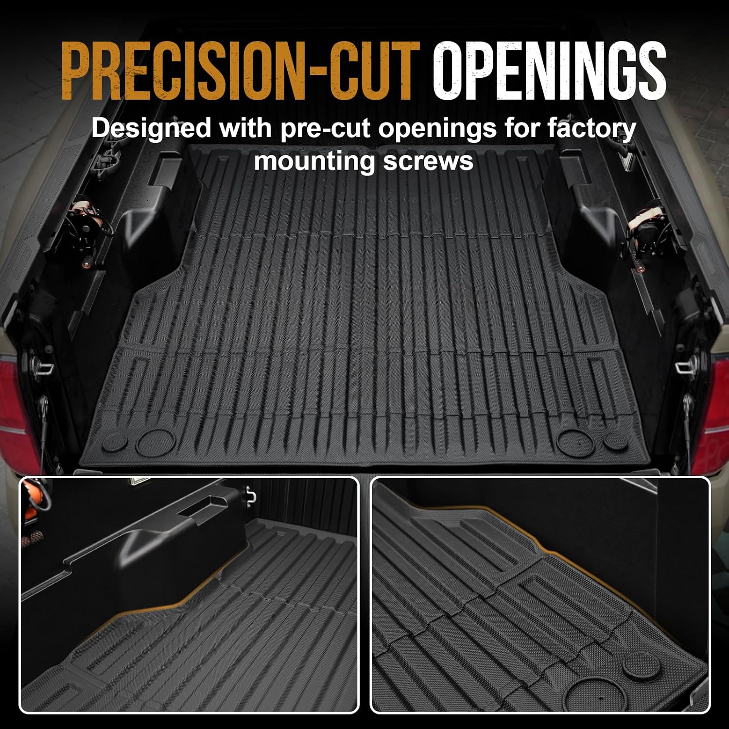 Mabett Bed Mat & Tailgate Mat Kit for 2024-2026 Toyota Tacoma (5FT)