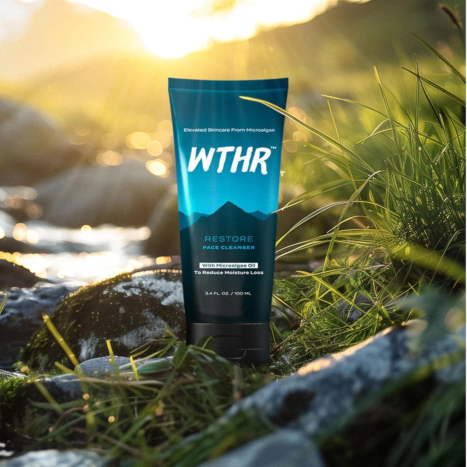 WTHR Restore Face Cleanser with Microalgae Oil, Low-Foaming, 3.4 fl oz - Image 2