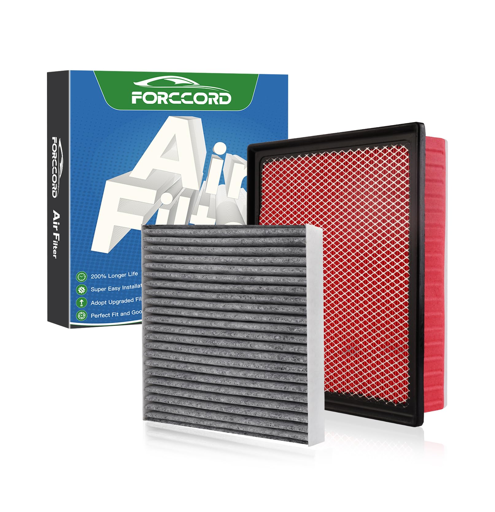 Cabin &amp; Engine Air Filter Combo for 2016-2023 Toyota Tacoma V6