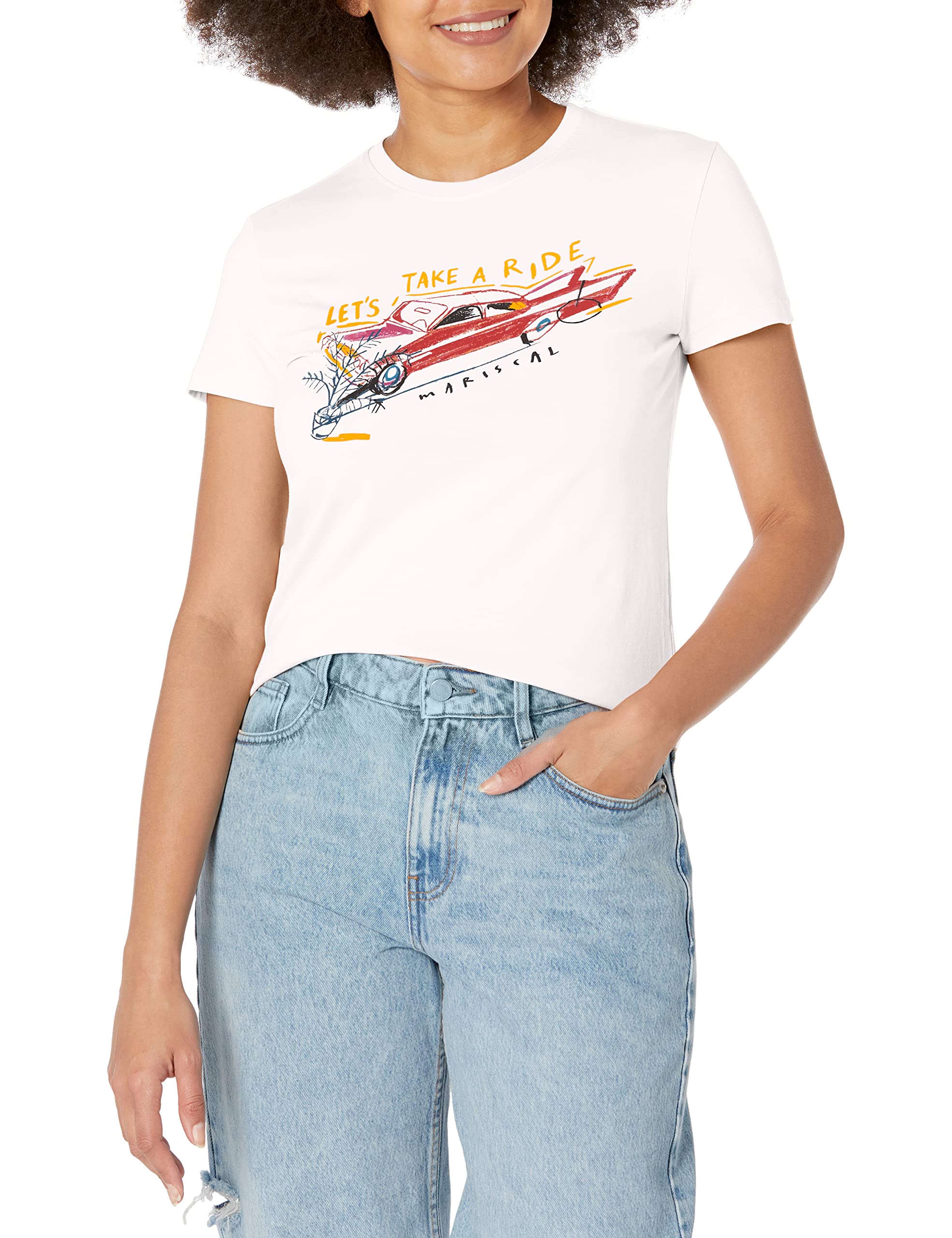 Desigual Women's T-Shirt, White, M