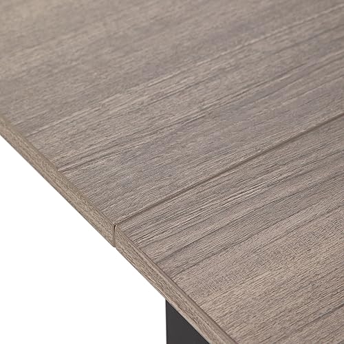 Miniatura 8 de kowo Escritorio eléctrico de pie ajustable en altura de 48 pulgadas, escritorio de madera para computadora de oficina en casa, estación de trabajo