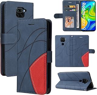 Xiaomi Redmi Note 9 4G & Redmi 10X 4G Capa, compartimentos para porta-cartões, fólio de couro PU de luxo anexado à prova de choque capa flip com fecho magnético com suporte para Redmi Note 9 4G e Redmi 10X 4G