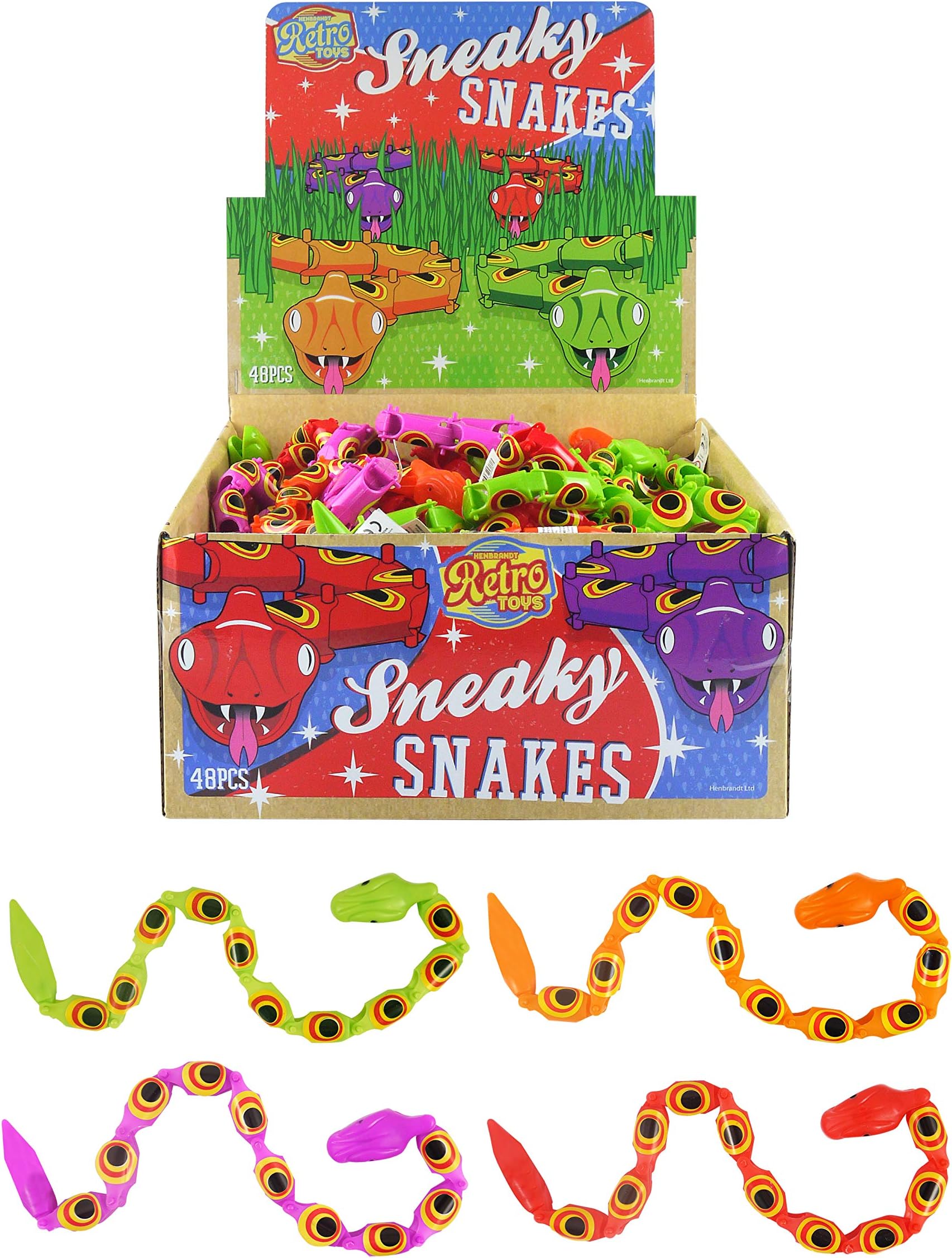 Plastic Jointed Snake x4 (37cm)