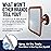 MIRRORVANA Fogless Shower Mirror for Shaving - Shatterproof Surface, Upgraded Suction Cup, and 360 Swivel Design - 6.3 x 6.3 (Bamboo Print)
