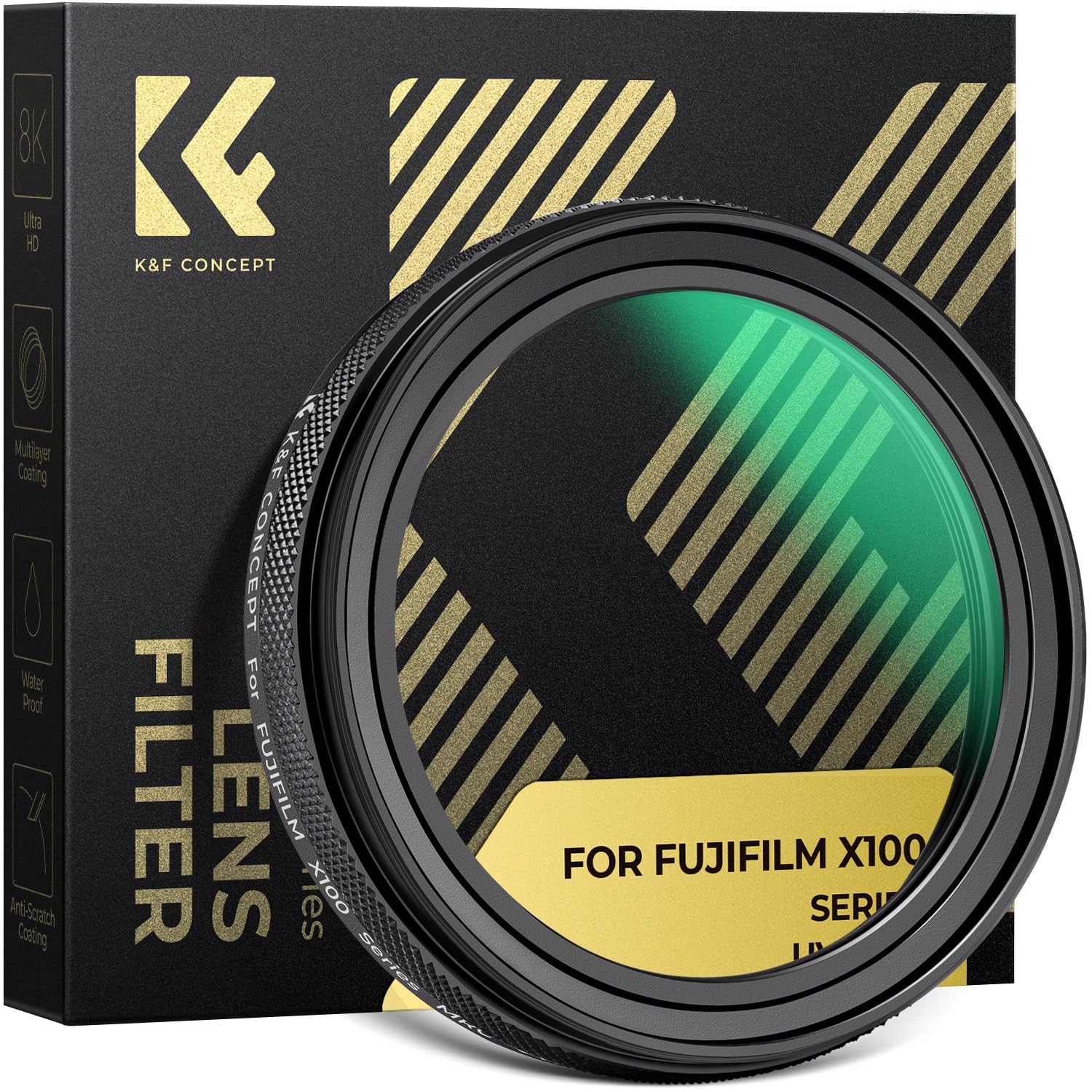 K&F CONCEPT レンズ保護フィルター UVフィルター 富士フイルム用