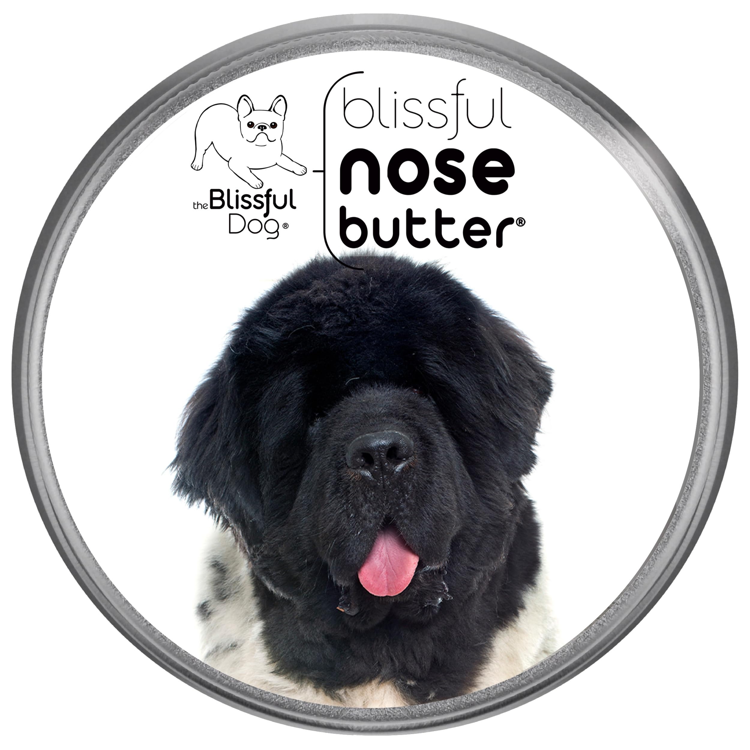 The Blissful Dog Landseer Newfoundland Nose Butter, Versatile Dog Nose Balm for Dry Nose, Handcrafted Nose Moisturizer, Easy-to-Apply Dog Essentials, Unscented, 2 oz.