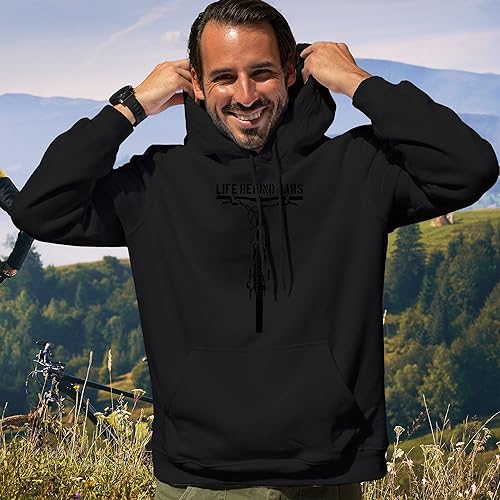 Miniatura 3 de Bang Tidy Clothing Men's Life Behind Bars MTB Mountain Down Hill Off Road Biking Hoodie