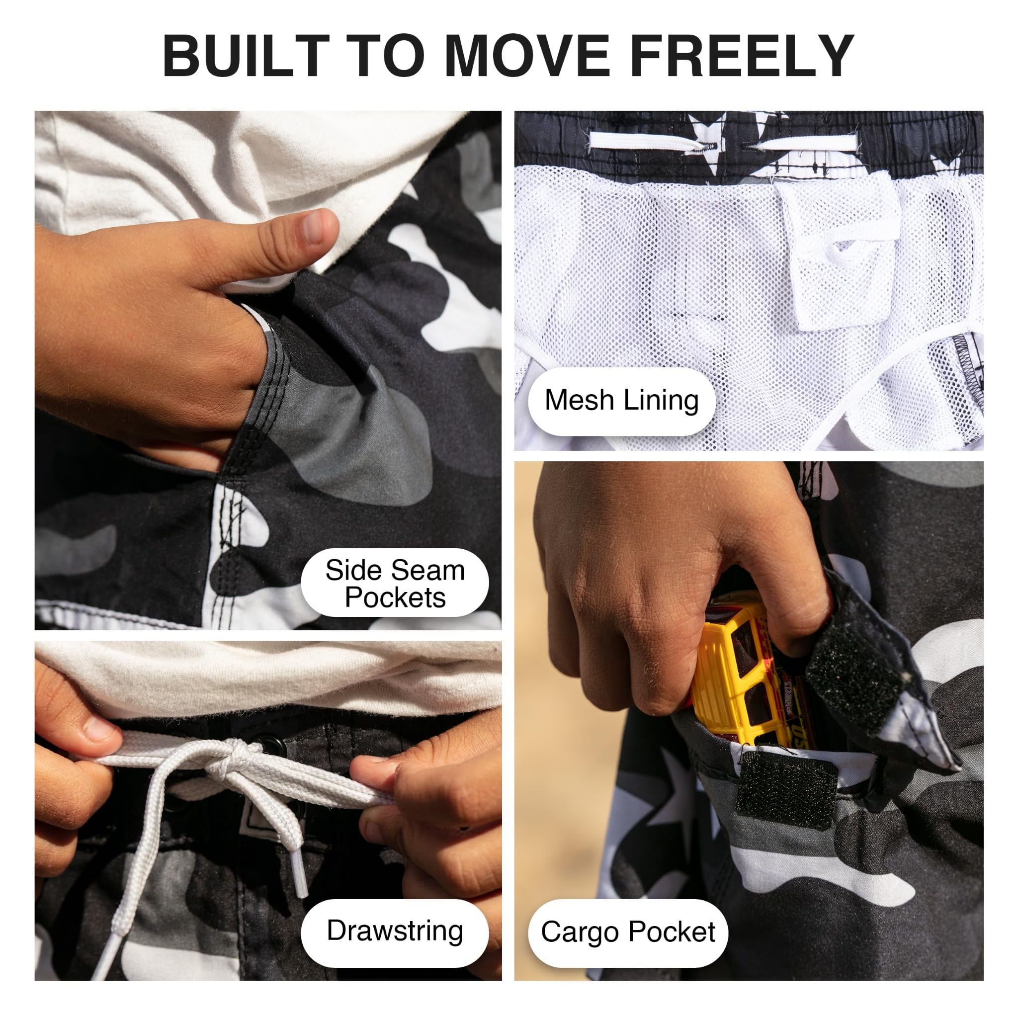 Kanu Surf Boys' Avalon Quick Dry UPF 50+ Beach Swim Trunk