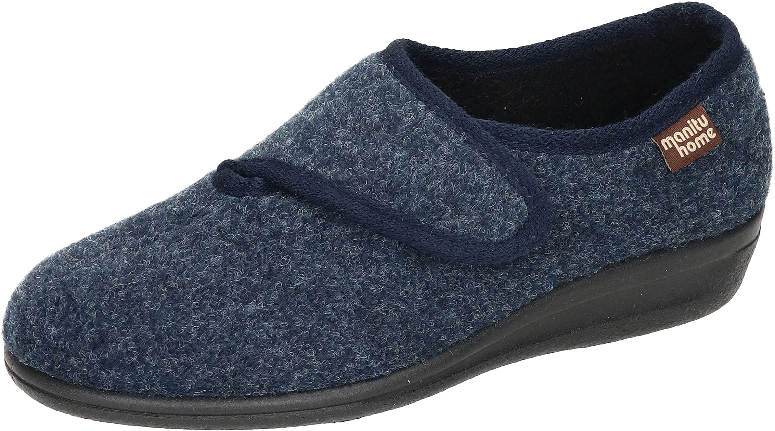Manitu Home Women's 340026-05 Slippers, Blue, 38 EU