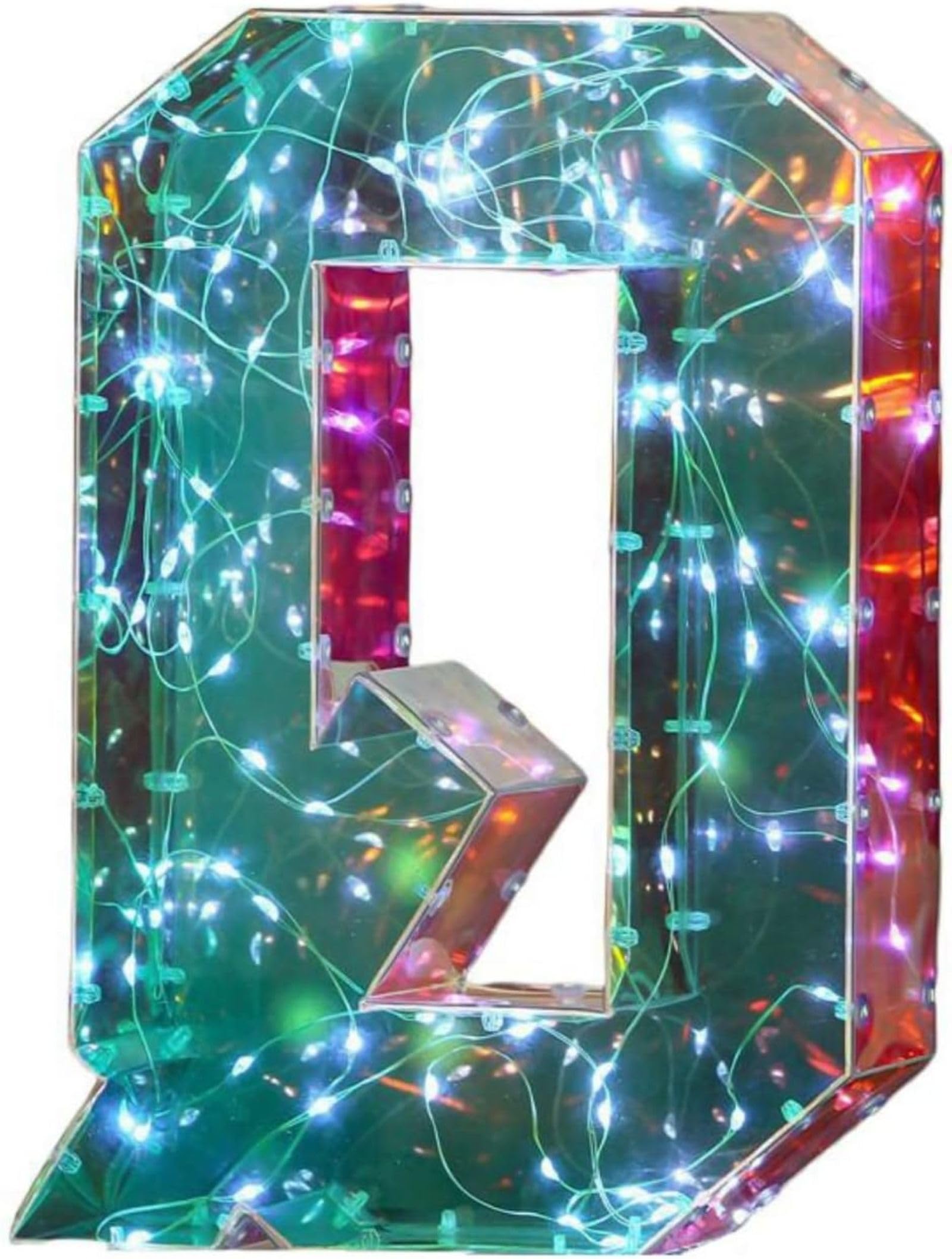 Jemnpela LED Marquee Letter Number Sign Lights Glitter Light Up Alphabet Figure Night Light for Birthday Party Wedding Home Bar Holiday Wall Decoration