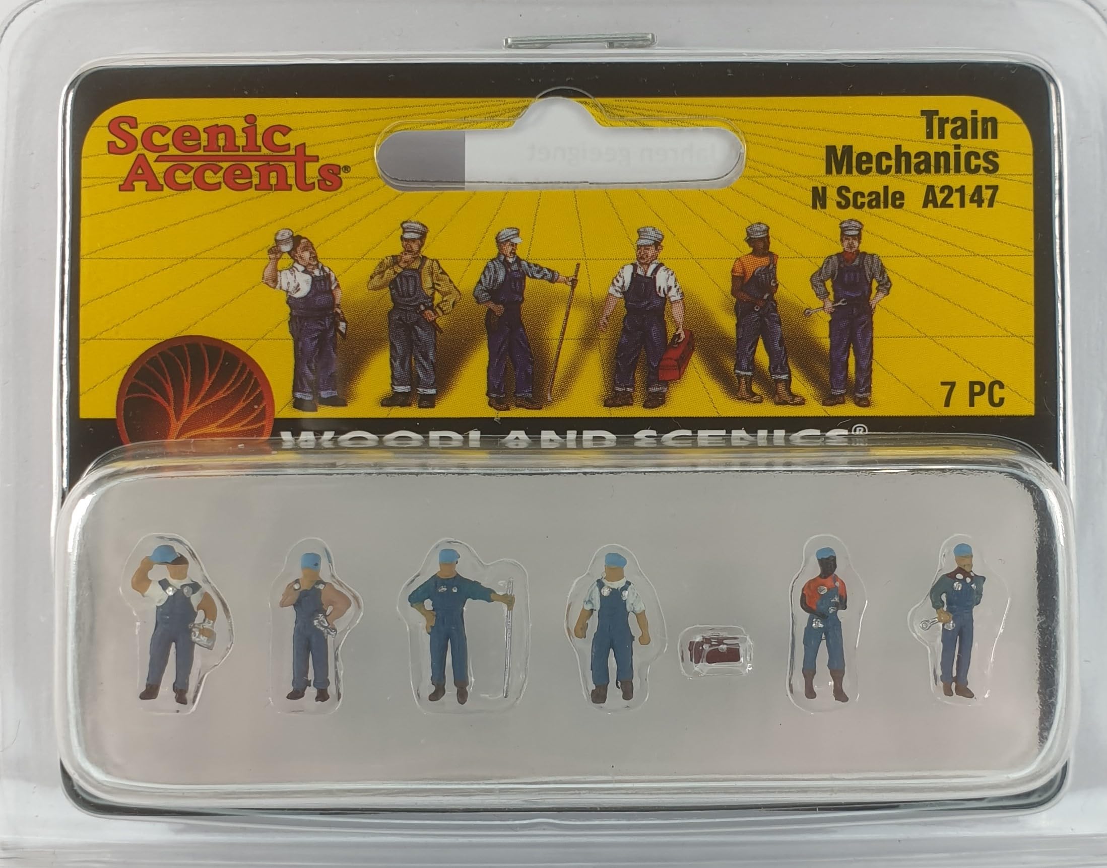 Woodland Scenics A2147 Train Mechanic Train Repair Locomotives Wagons Figures Track N 1:160 Train Mechanics