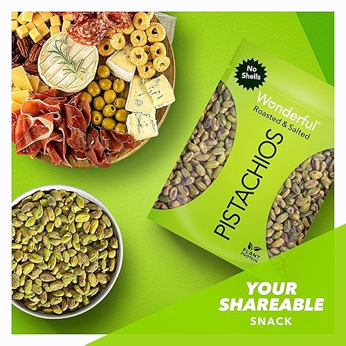 Miniatura 4 de Wonderful Pistachios - Pistachos sin cáscara tostados y salados bolsa resellable de 24 onzas 1 paquete