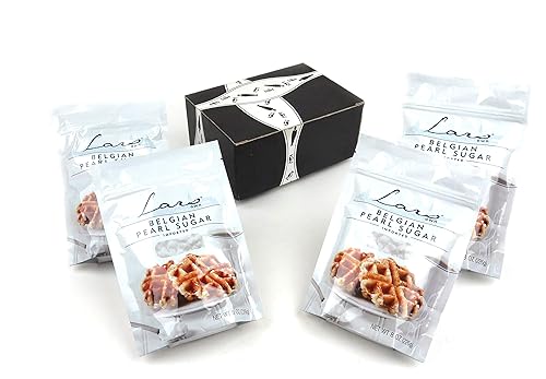 Lars Own importados Belga Pearl Azúcar paquetes de 8oz en una caja Blacktie Pack de 4