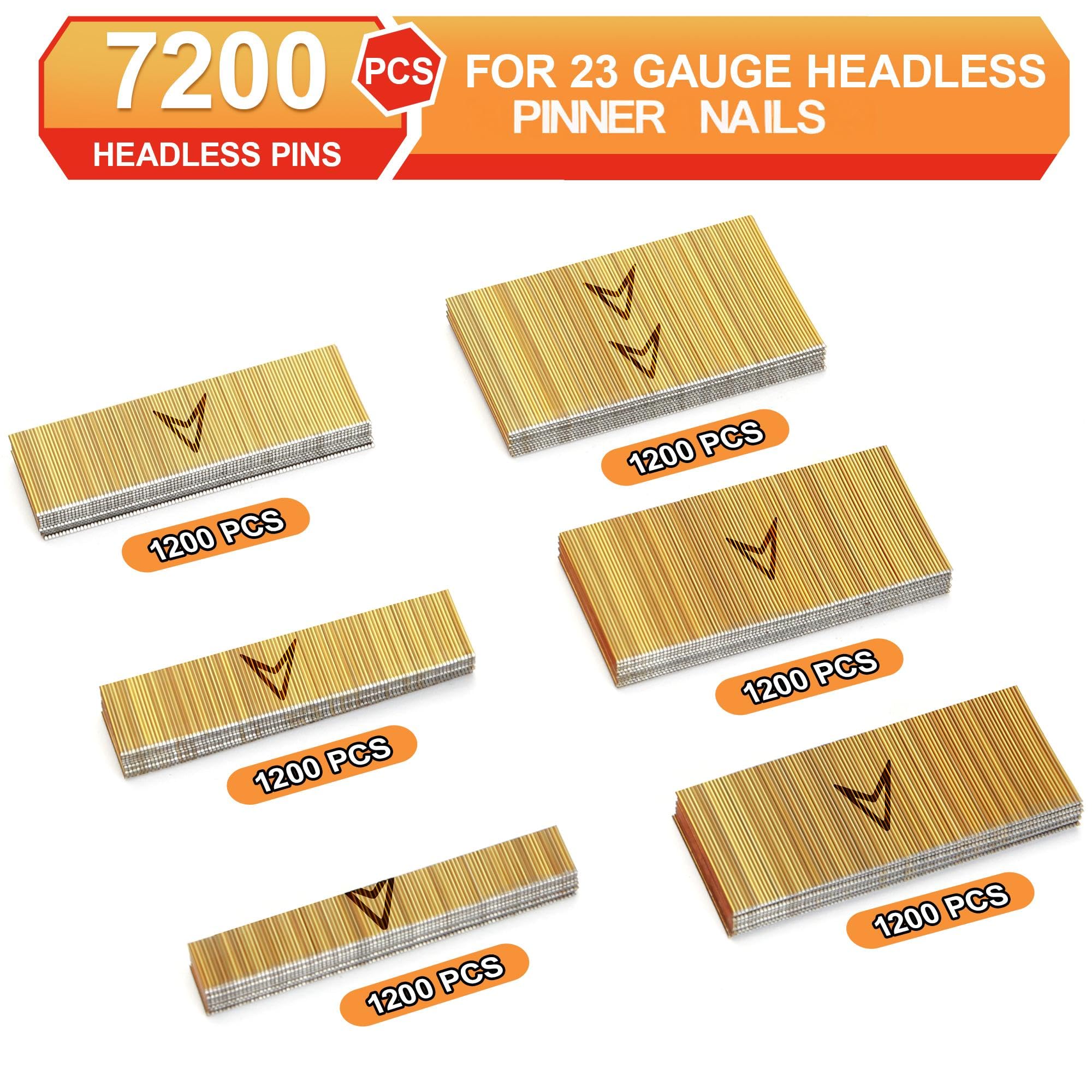 23 Gauge Pin Nails - 7200 Pack -3