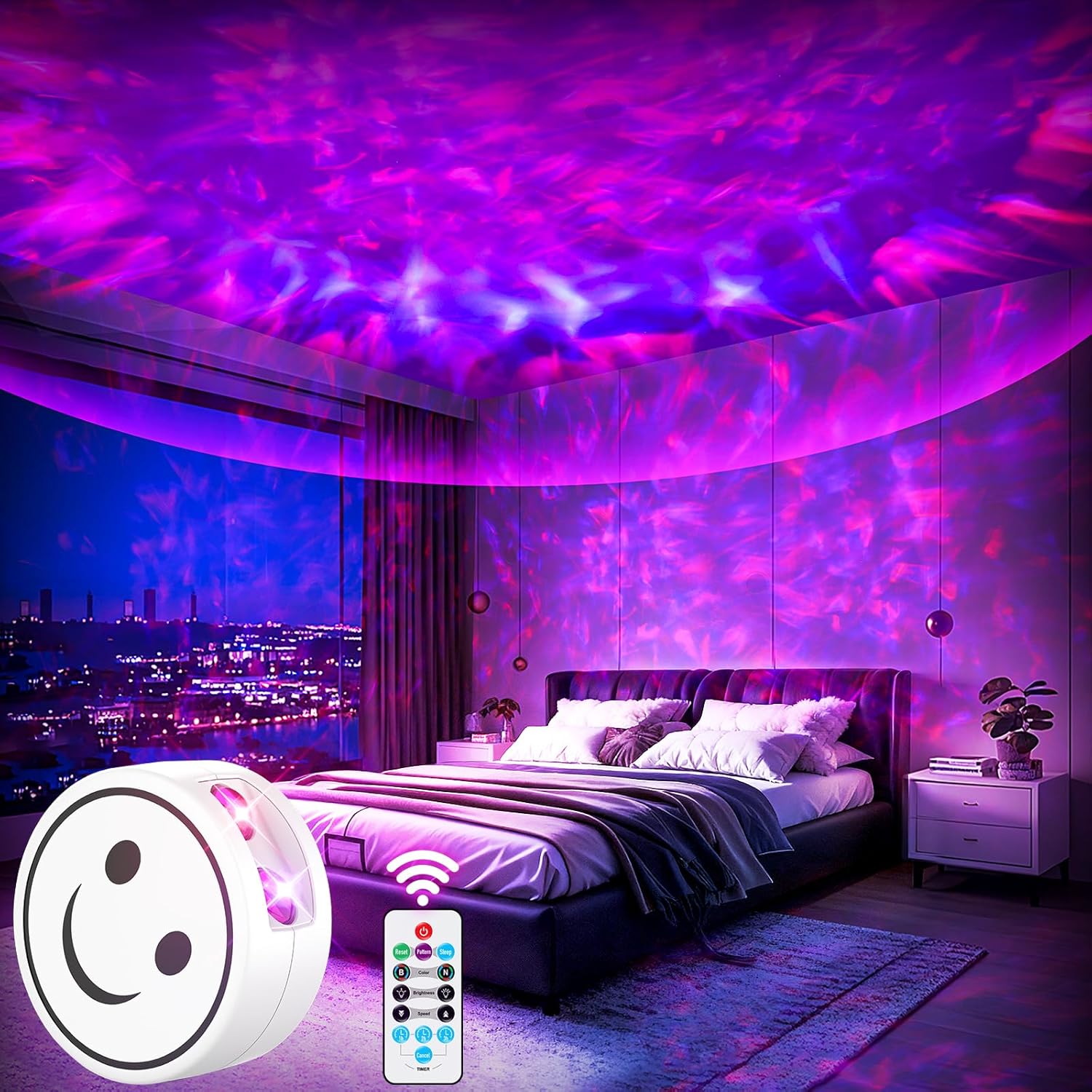 Galaxy Projector, Light Projector, Night Light Projector with 41 Lighting Modes, Galaxy Light Projector with Timer and Remote, for Kids Adults, Bedroom, Home Theater, Christmas