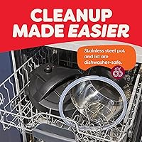 Vista 8 de Instant Pot 4QT RIO Mini Multicocina 7 en 1, Olla a Presión, Cocción Lenta, Saltear, Vapor, Arrocera, Yogur y Calentador, Negro, 4 Cuartos